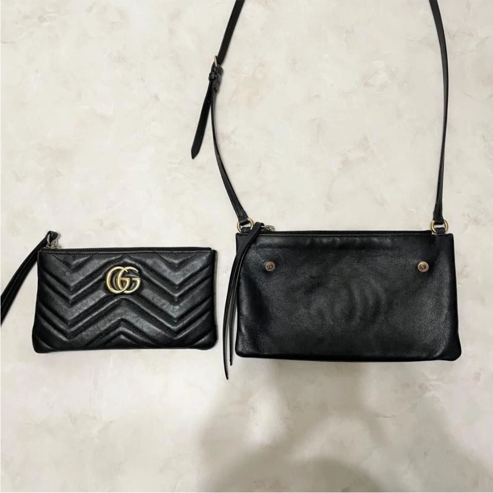 Gucci Black Chevron Crossbody Bag - Picture 14 of 15